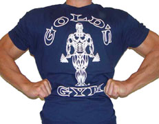 G101 Golds Gym Super-Size Bodybuilding T Shirt - 