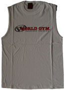 World Gym W Logo Sleeveless Muscle T Shirt - 