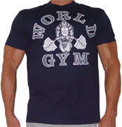 W101 World Gym Jumbo Sizes Bodybuilding T-Shirt - 
